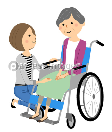車椅子に乗る高齢者 介護者 ストックフォトの定額制ペイレスイメージズ