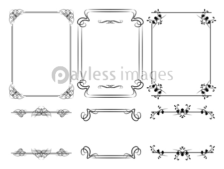 フレーム 飾り枠 飾り罫 商用利用可能な写真素材 イラスト素材ならストックフォトの定額制ペイレスイメージズ
