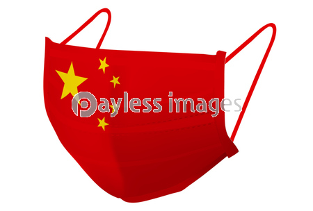 中国 マスク 国旗 アイコン ストックフォトの定額制ペイレスイメージズ