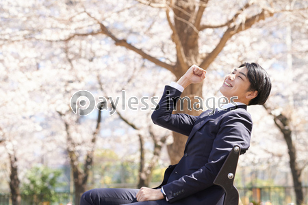 ガッツポーズをする日本人男性ビジネスマン 商用利用可能な写真素材 イラスト素材ならストックフォトの定額制ペイレスイメージズ