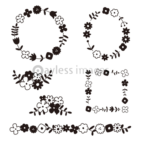 花 手描き 水彩 北欧 アイコン 商用利用可能な写真素材 イラスト素材ならストックフォトの定額制ペイレスイメージズ