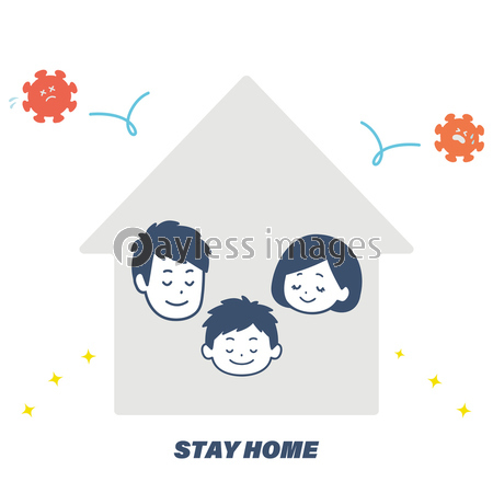 家族 自粛 ステイホーム イラスト 商用利用可能な写真素材 イラスト素材ならストックフォトの定額制ペイレスイメージズ
