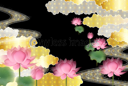 蓮 花 喪中 背景 商用利用可能な写真素材 イラスト素材ならストックフォトの定額制ペイレスイメージズ