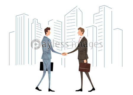 イラスト素材 ビジネスシーン 握手 女性 商用利用可能な写真素材 イラスト素材ならストックフォトの定額制ペイレスイメージズ