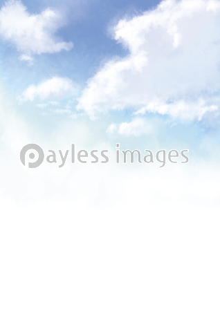 空に浮かぶ雲の美しい水彩イラスト 商用利用可能な写真素材 イラスト素材ならストックフォトの定額制ペイレスイメージズ