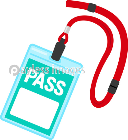 ストラップ付きの入場パス 商用利用可能な写真素材 イラスト素材ならストックフォトの定額制ペイレスイメージズ