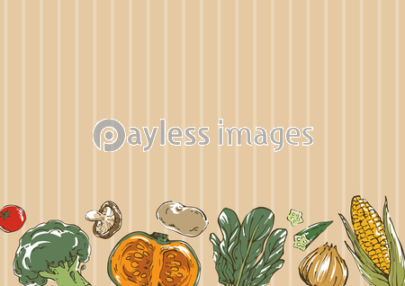 おしゃれな野菜のスケッチイラスト 背景 商用利用可能な写真素材 イラスト素材ならストックフォトの定額制ペイレスイメージズ