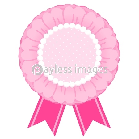 ピンクのロゼットのイラスト ストックフォトの定額制ペイレスイメージズ