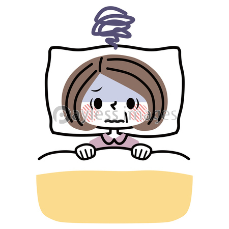 不眠 睡眠不足 女性 商用利用可能な写真素材 イラスト素材ならストックフォトの定額制ペイレスイメージズ