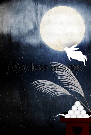 背景布 【 ハロウィン I 】 サンプル お月見さん、十五夜、9月