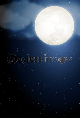 背景布 【 ハロウィン I 】 サンプル お月見さん、十五夜、9月 背景布