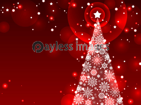 クリスマスツリーのイラスト背景 ストックフォトの定額制ペイレスイメージズ