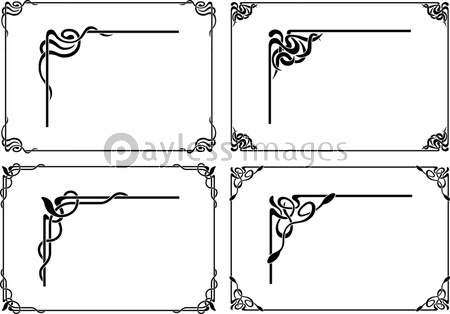 飾り罫のベクターフレーム素材 商用利用可能な写真素材 イラスト素材ならストックフォトの定額制ペイレスイメージズ