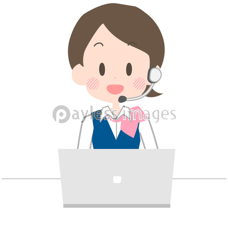 笑顔で電話応対をするビジネスウーマン 商用利用可能な写真素材 イラスト素材ならストックフォトの定額制ペイレスイメージズ