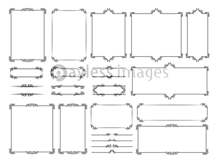 フレーム 飾り枠 飾り罫 商用利用可能な写真素材 イラスト素材ならストックフォトの定額制ペイレスイメージズ