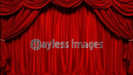赤いカーテンのステージの3dイラスト 商用利用可能な写真素材 イラスト素材ならストックフォトの定額制ペイレスイメージズ