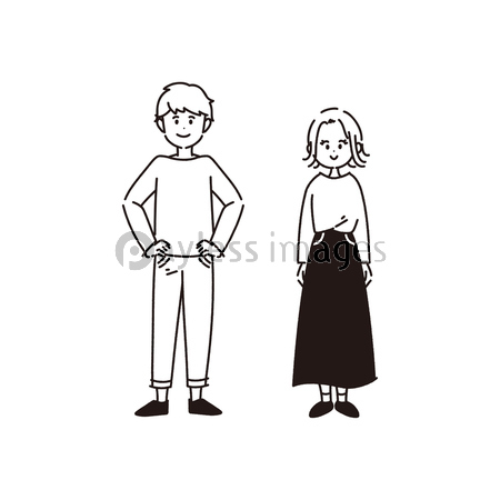 男女のアイコンイラスト素材 商用利用可能な写真素材 イラスト素材ならストックフォトの定額制ペイレスイメージズ