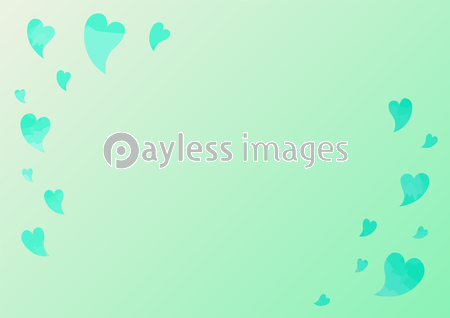 ハートをあしらったミントグリーンの背景画像 商用利用可能な写真素材 イラスト素材ならストックフォトの定額制ペイレスイメージズ