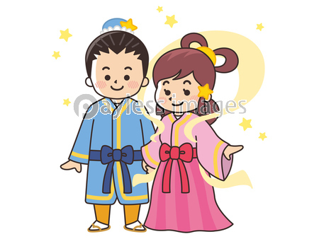 七夕 織姫と彦星 商用利用可能な写真素材 イラスト素材ならストックフォトの定額制ペイレスイメージズ