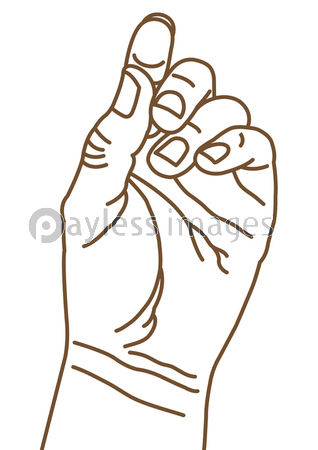 両手の線画イラスト ストックフォトの定額制ペイレスイメージズ