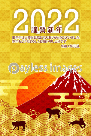 寅 富士山 年賀状 背景 商用利用可能な写真素材 イラスト素材ならストックフォトの定額制ペイレスイメージズ