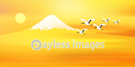 富士山 日の出 背景 商用利用可能な写真素材 イラスト素材ならストックフォトの定額制ペイレスイメージズ