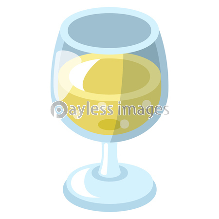 ワイングラスに入ったドリンク(スパークリ...