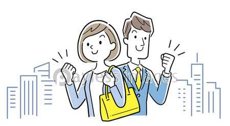 イラスト素材 ビジネスシーン 言い合う 男性 女性 商用利用可能な写真素材 イラスト素材ならストックフォトの定額制ペイレスイメージズ