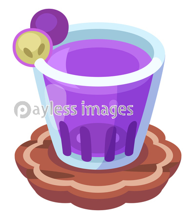 ぶどうジュースのイラスト_コロンとかわい...