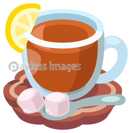 紅茶のイラスト_コロンとかわいいシンプル...