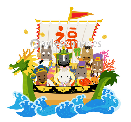 かわいい七福神 イラスト素材 - 商用利用可能な写真素材・イラスト素材