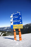 Ski+resort+trail+direction+signs.