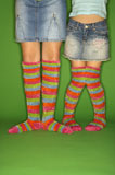 Girls+wearing+striped+socks.