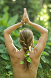 Nude+woman+practicing+yoga.