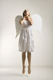 Woman+in+angel+costume.