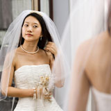Bride+looking+at+mirror.
