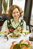 Woman+eating+salad.