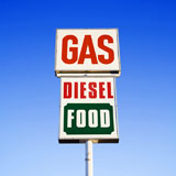 Gas+diesel+food+sign