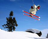 Skier+jumping