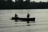 Silhouette+of+canoe+on+lake