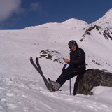 Skier+Resting+on+Ski+Run+Whistler