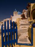 Blue+gate+in+Santorini+Greece