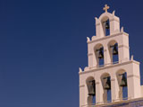 Church+bell+tower+in+Santorini+Greece