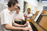 Student+musicians+practising+in+classroom