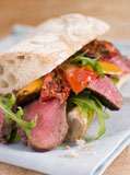 Sirloin+Steak+and+Roasted+Pepper+Ciabatta+Sandwich