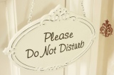 Do+Not+Disturb+Sign+Hanging+On+Door