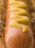 Hot+Dog+with+Fried+Onions+and+Mustard
