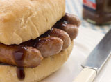 Pork+Sausage+Crusty+Roll+with+Brown+Sauce