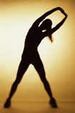 Silhouette+of+a+woman+exercising