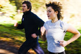 Young+couple+jogging+in+a+park